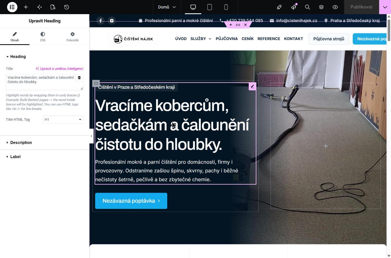 Úprava textu